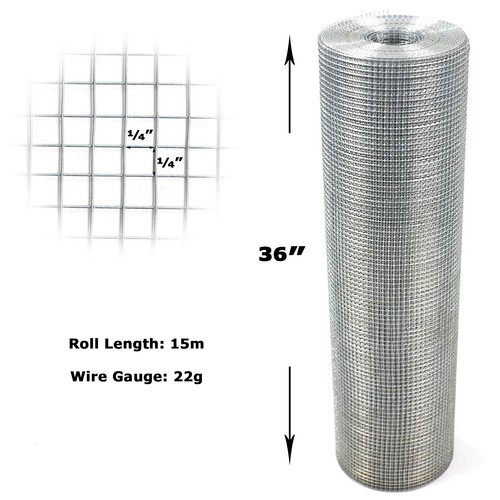 Welded wire mesh - 1/4", 1/4"