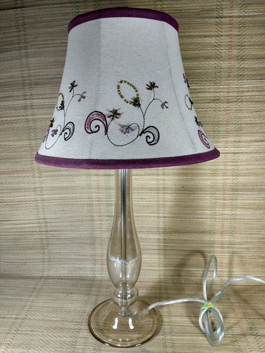Table lamp clear - table, stem
