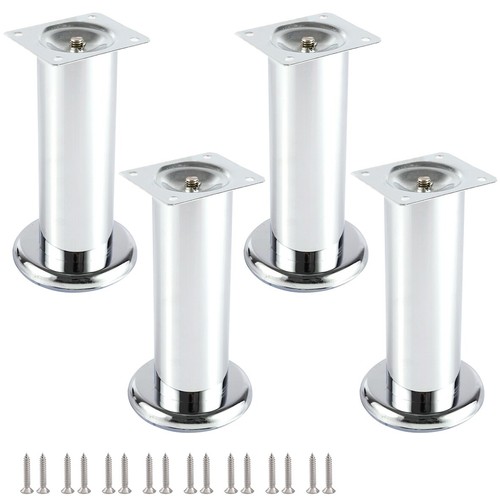 Furniture feet metal - metal, chrome