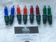 Noma G1 Spare Multicolour or Clear Christmas Fairy Light Bulbs 6V 0.72W vintage