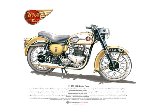 Bsa a10 golden flash - a10,
