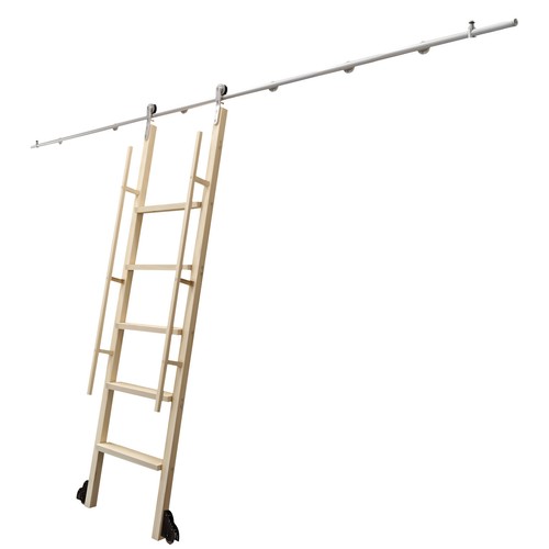 Stainless rolling ladder - ft,