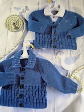 Baby Easy Cable Cardigan DK Knitting Pattern 16”-26”