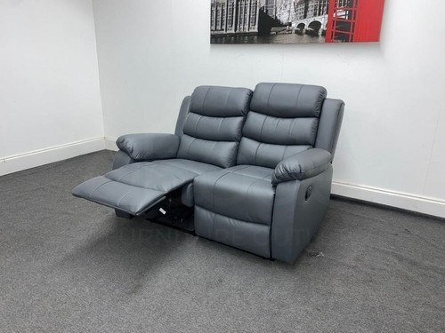 Lando grey leather - lando, reclining