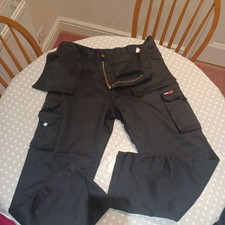 Tuffstuff Workwear/Construction trousers Black 36in X 30 Leg-Free uk p+p