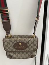 Small GG Supreme Web Neo Vintage Double Flap Messenger Bag crossbody bag