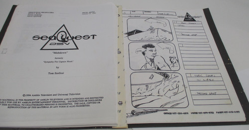 1994 seaquest dsv storyboards - seaquest,