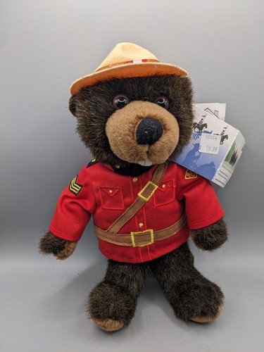 Rcmp beaver plush soft toy - beaver,