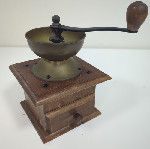Vintage manual coffee grinder - vintage,