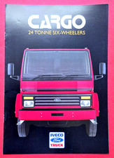 1986 Ford Iveco CARGO 24 TONNE 6 WHEELERS Trucks Sales Brochure - Mint Condition