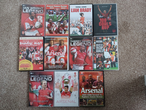 Arsenal dvds - 11,