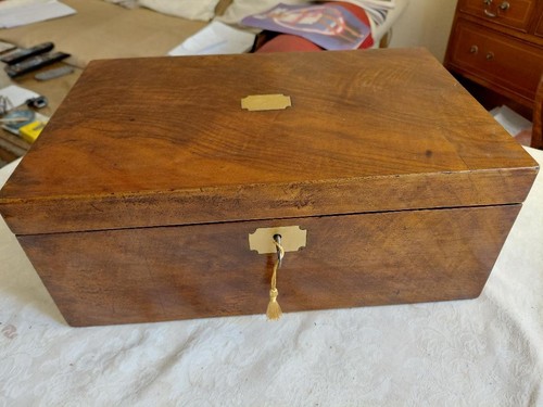 Victorian walnut writing - victorian, slope