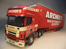 1:50 Corgi CC12927 Scania Topline Step Frame Curtainside - Archers - VGC Boxed