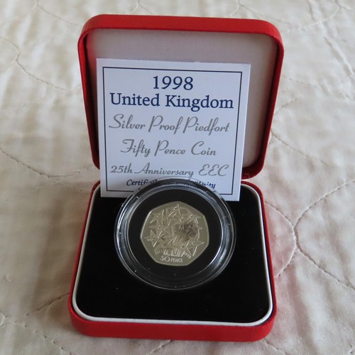 1998 eec piedfort pence - 1998, 50