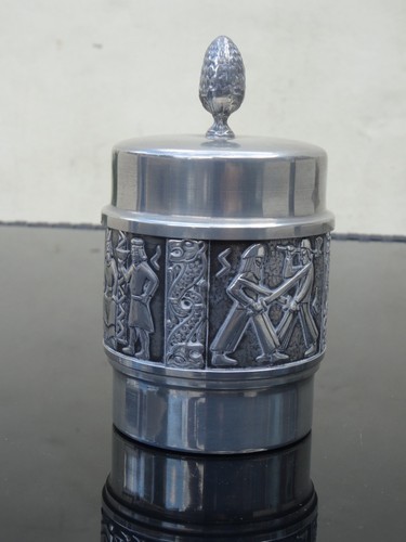 Norsk tinn pewter lidded - norsk,