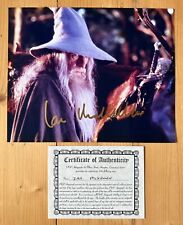 IAN McKELLEN HAND-SIGNED 10 x 8 PHOTO ORIGINAL AUTOGRAPH + COA LORD OF THE RINGS