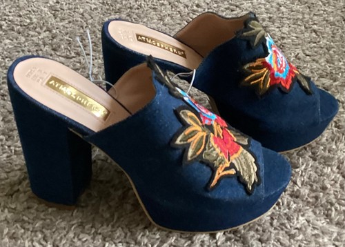 Denim platform block - platform, heel