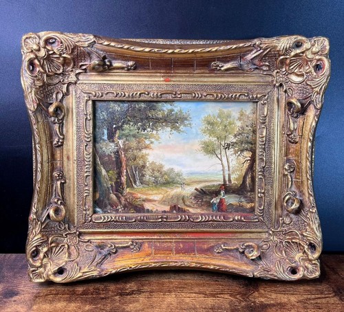Vintage oil painting board - oil,