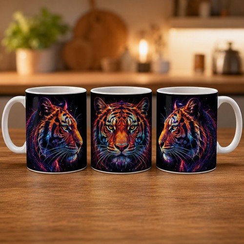 Multi colour tiger - colour,