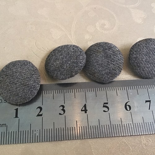Grey material covered - covered, 20mm