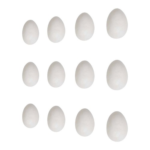 Simulated pigeon eggs plastic - simulated,
