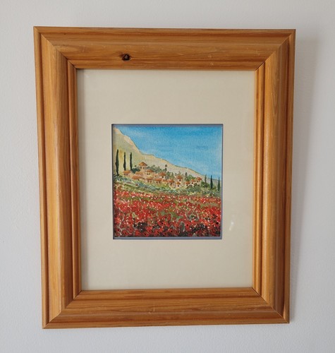 Original watercolours poppy - original,