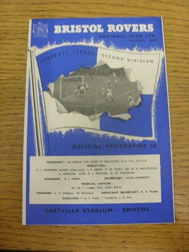 1960 bristol rovers v - bristol,