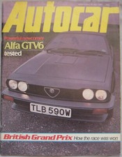 Autocar magazine 25 July 1981