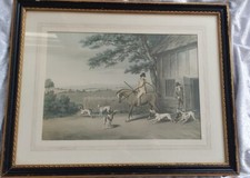 Framed Fox Hunting Print Samuel Howitt Shooters Going Out In The Morning