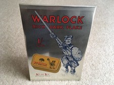 C1950s VINTAGE LAMBERT&BUTLER WARLOCK RICH DARK FLAKE 1’- PER OZ TIN ADV SIGN