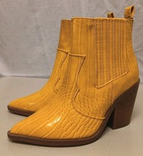 ASOS WESTERN BOOTS MUSTARD