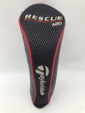 Taylormade Rescue Mid Hybrid Rescue Golf Headcover Black Grey Red Fast Postage