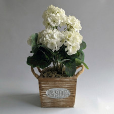 Artificial Geranium Plants in