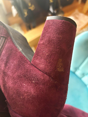 Karen millen burgundy suede - millen,