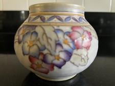 Charlotte Rhead Vintage Bursley Ware Small Hand Painted Posy Vase