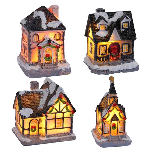 Christmas village houses - houses, led