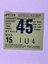 Dead Or Alive Concert Ticket Pete Burns Odeon Hammersmith London July 6th 1985