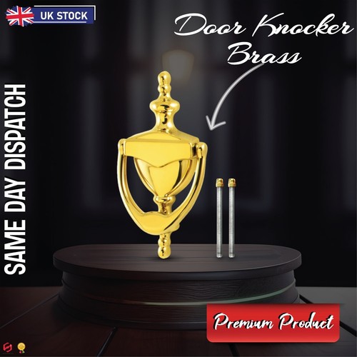Door knocker polished brass - polished,