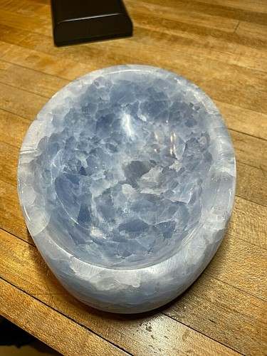 Blue calcite crystal gemstone - blue,