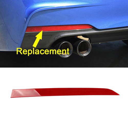 Red lens rear bumper reflector - rear,