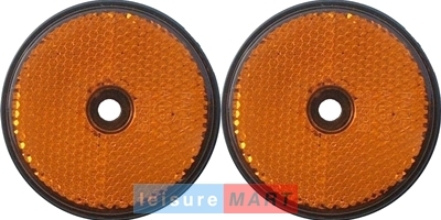 Pair amber orange - a, side
