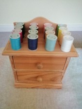 Wooden Sewing Chest of Drawers