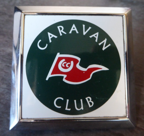 Vintage caravan club car - club, badge