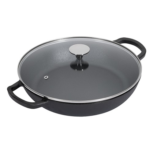 Cast iron shallow casserole - cast,