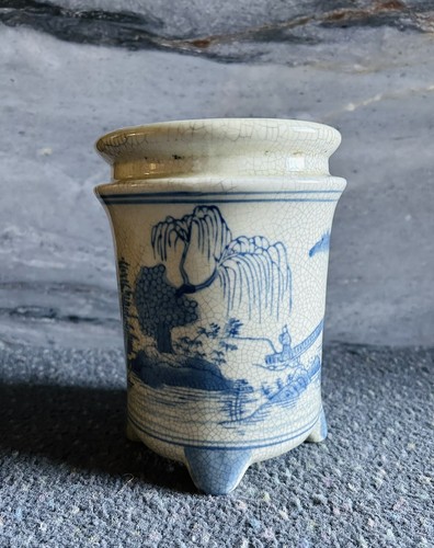 Antique japanese bonsai pot - antique,