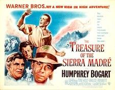 THE TREASURE OF SIERRA MADRE 1948 Quad poster print 30x40" Humphrey Bogart