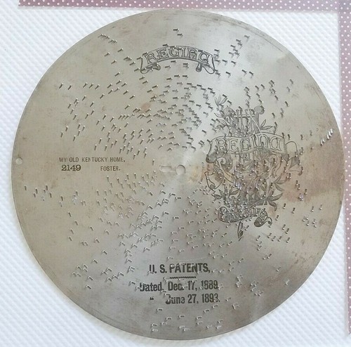 Antique disc music - music, box