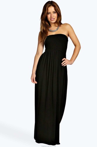 Strapless maxi dress - strapless,