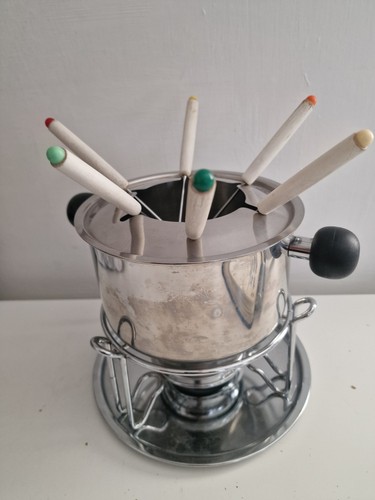 Stainless steel fondue - stainless, set