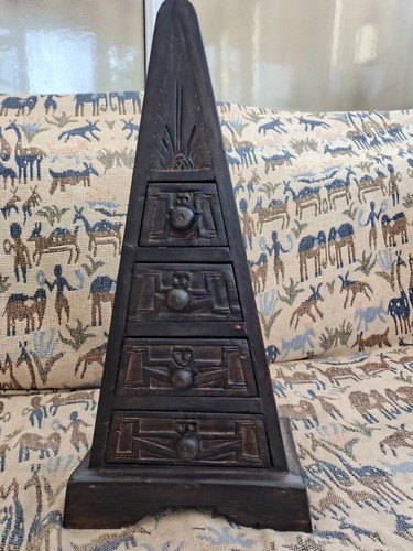 Vintage aztec style pyramid - aztec,